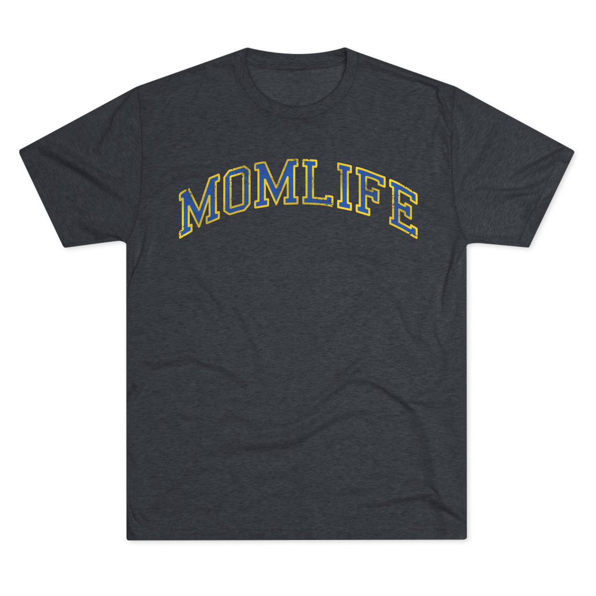 BLUE and GOLD Football Mom Shirt - Bun Maternity & Mama