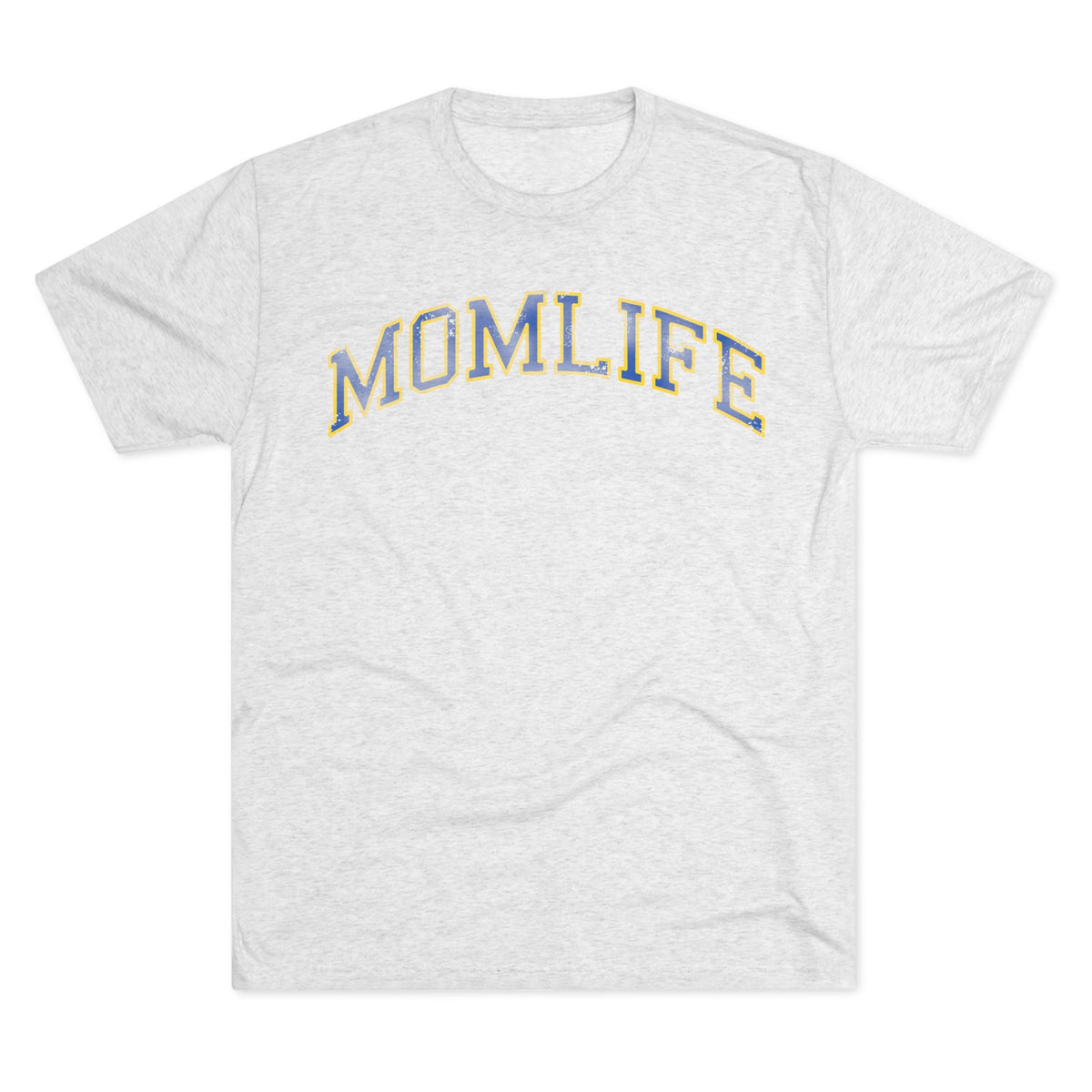 BLUE and GOLD Football Mom Shirt - Bun Maternity & Mama