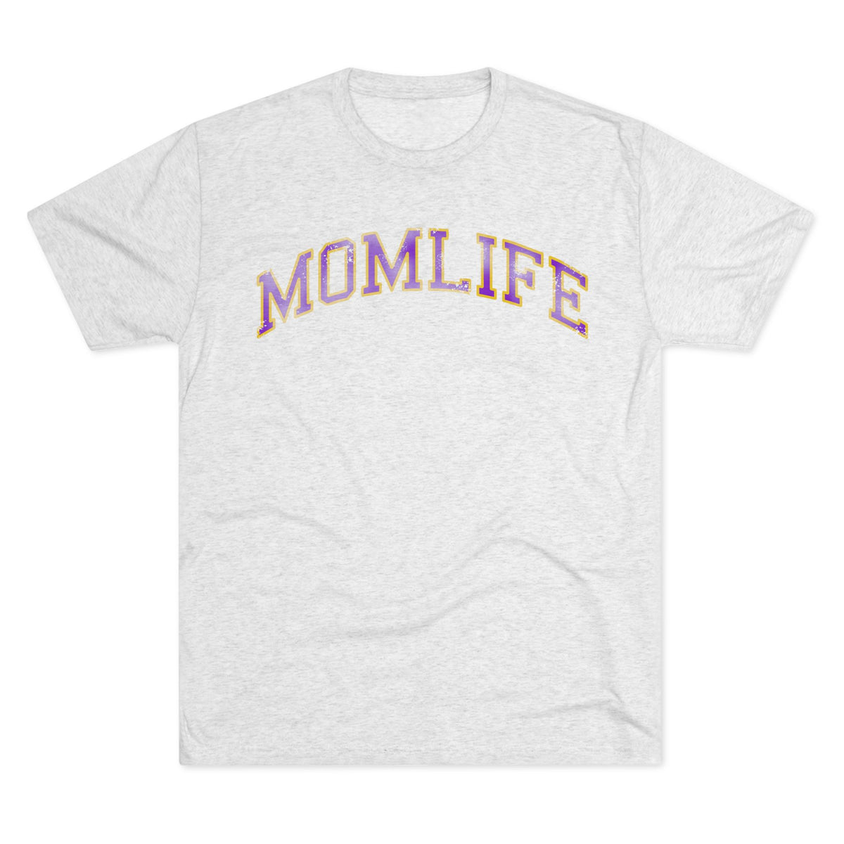 PURPLE and GOLD Football Mom Shirt - Bun Maternity & Mama