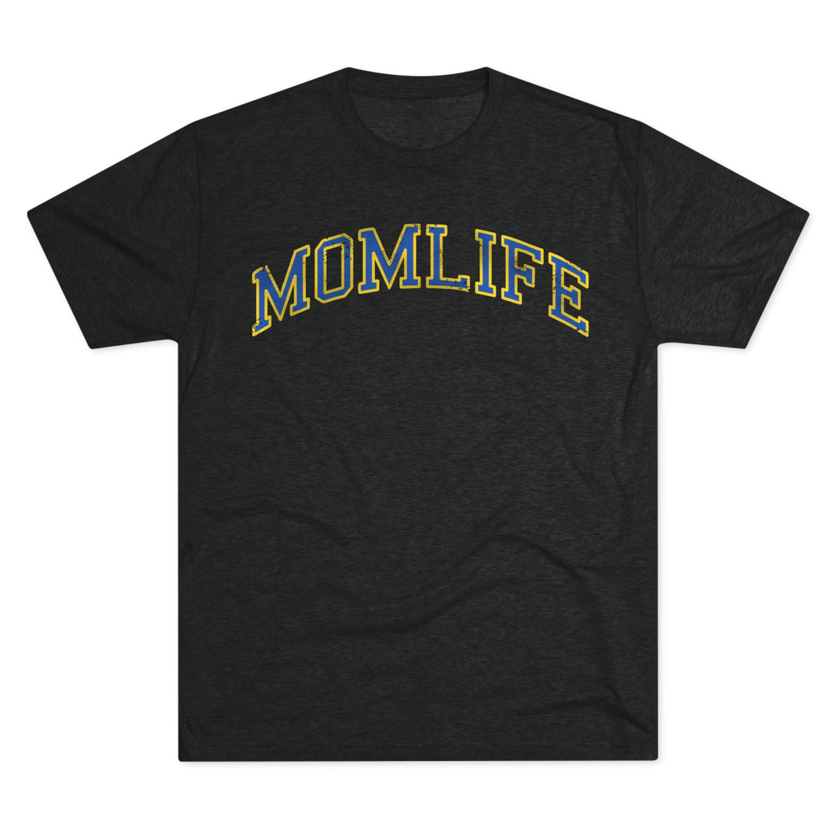 BLUE and GOLD Football Mom Shirt - Bun Maternity & Mama