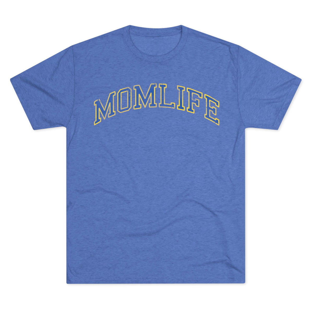 BLUE and GOLD Football Mom Shirt - Bun Maternity & Mama