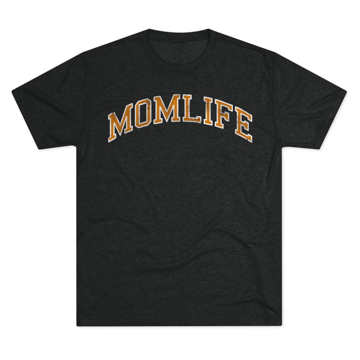 ORANGE and WHITE Football Mom Shirt - Bun Maternity & Mama